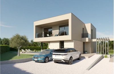 MODERN VILLA WITH SWIMMING POOL UNDER CONSTRUCTION 2 KM FROM THE SEA AND BEACH - under construction