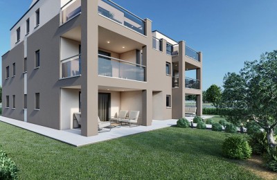 Appartamento in un nuovo edificio a Parenzo - piano terra con giardino