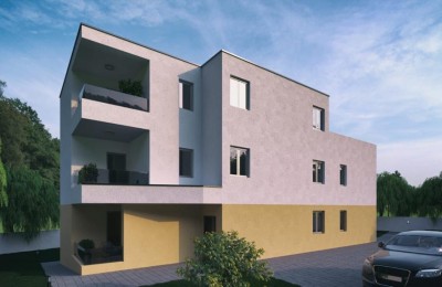 Nova zgrada sa stanovima u okolici Poreča- stan u prizemlju sa dvorištem - u izgradnji