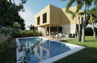 Moderne, gemütliche und geräumige Haus mit Pool, 8 km vom Meer entfernt