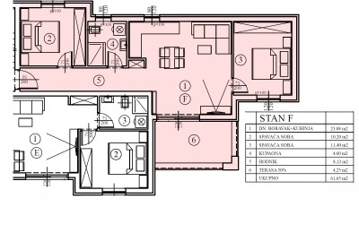 ISTRIA, Tar - NUOVA COSTRUZIONE, appartamento con tre camere da letto al primo piano!