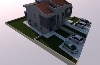 Istra, Poreč 5 km - Građevinsko zemljište predviđeno za izgradnju dvojne kuće